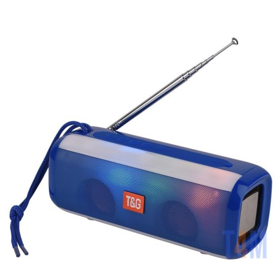 SPEAKER PORTABLE WIRELESS TG-144 AUX/USB/MEMORY CARD BLUE